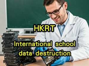 International school data destruction